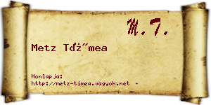Metz Tímea névjegykártya