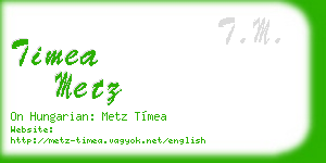 timea metz business card
